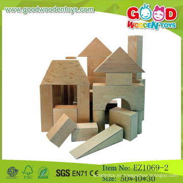 Juguetes 2015 Nuevos Productos Escuela De Madera Real Hollow Natural Blocks For Kids